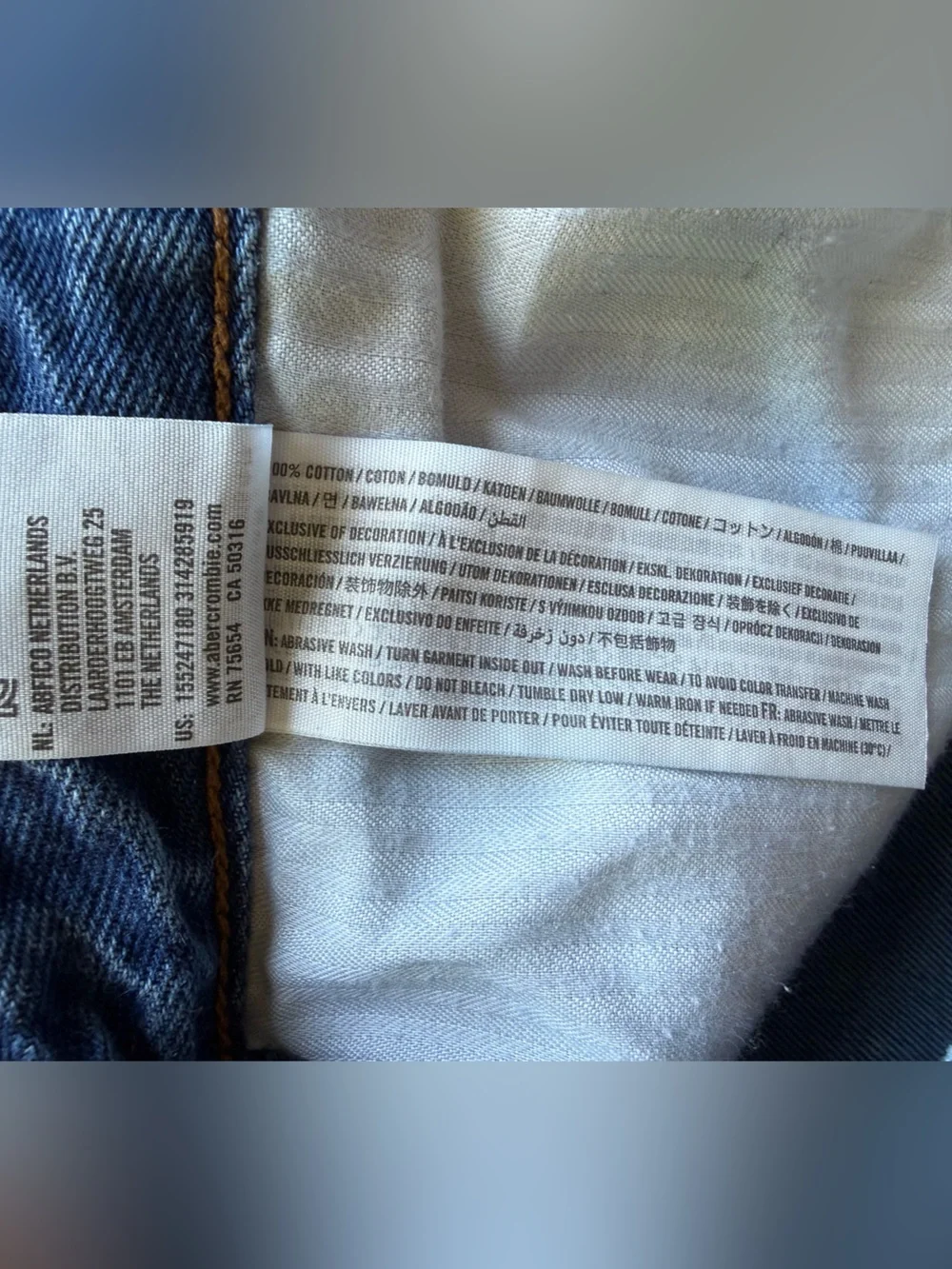 Abercrombie & Fitch Women’s Annie High Rise Ankle Straight Button-Fly Jeans 31 S